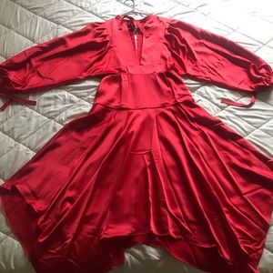 Self-portrait satin dress